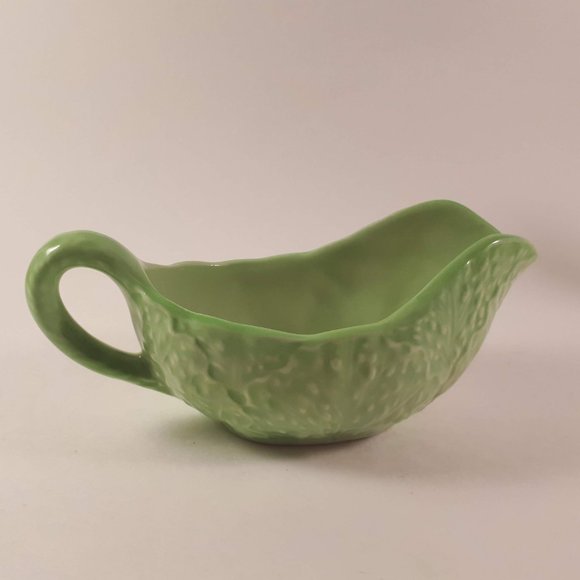 RARE Carlton ware green leaf dish and green gravy boat for your collection - Picture 5 of 9